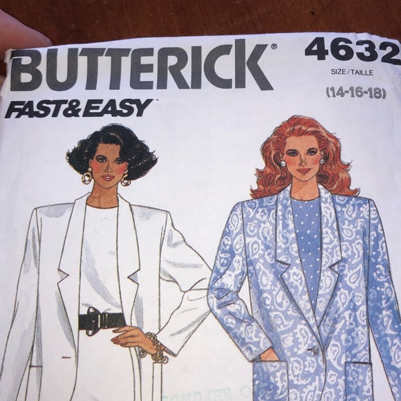 Butterick 4632 Sewing Pattern-;14-16-18 jacket and dress design- free shipping - Picture 2 of 5